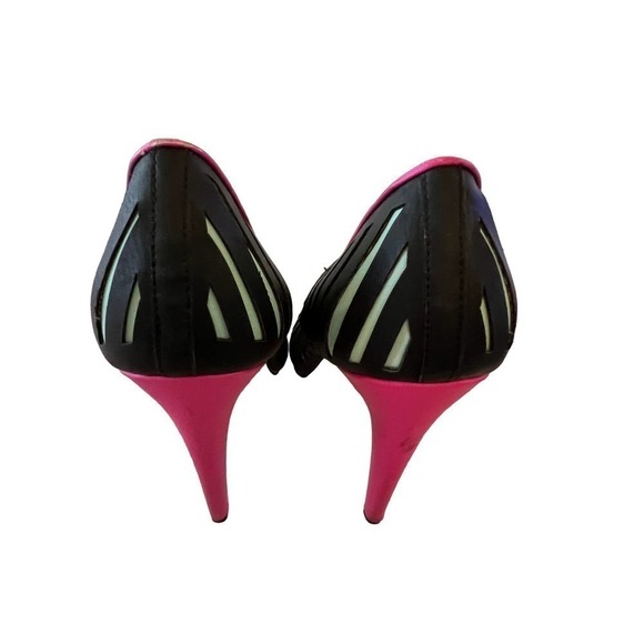 GX by Gwen Stefani Black/Pink/Aqua 4" Heels Adorable NWOT  7.5 - Picture 6 of 9